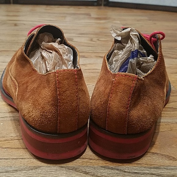 Donald J pliner Evan brown suede oxfords men's sz 7 - Picture 7 of 15